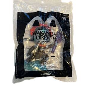 ‎𝅺McDonald's Happy Meal Toy Wakanda Forever Black Panther Namora NWT